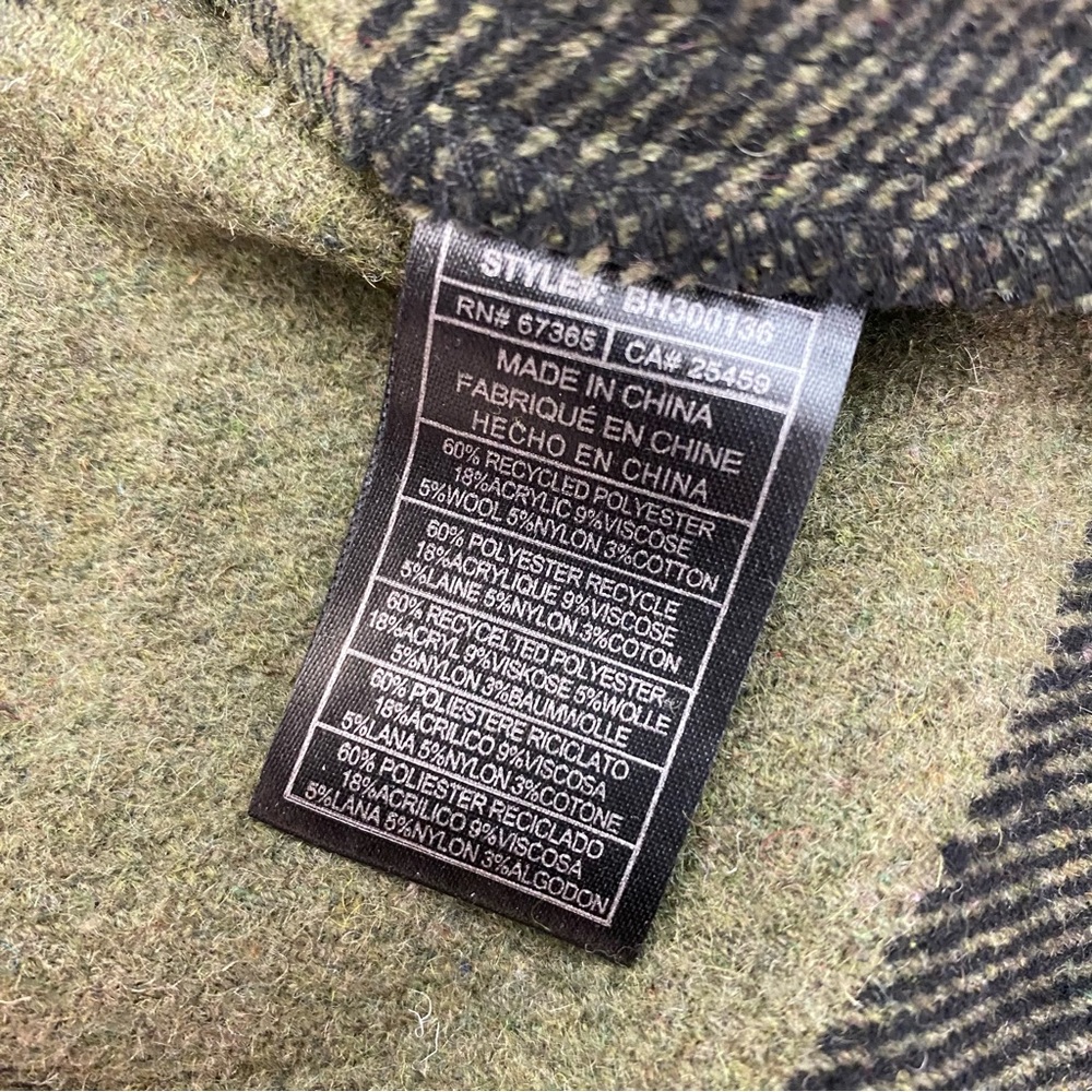 Steve Madden Eldridge Buffalo Plaid
Coat Shirt Jacket Shacket Olive Sage Green - Picture 13 of 13